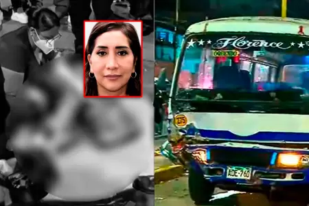 Combi invadi� la v�a auxiliar y arroll� a la mujer.