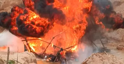 Nuevo operativo contra la miner�a ilegal en Madre de Dios.