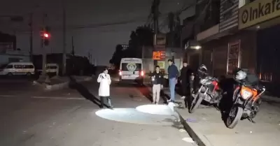 Conductor y transe�nte resultan heridos tras balacera en paradero