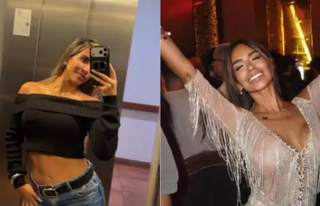 Gabriela Herrera de lejitos con Shirley Arica