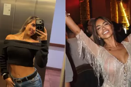 Gabriela Herrera de lejitos con Shirley Arica