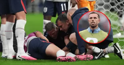 Jordan Henderson se lesion� en festejos de Inglaterra tras victoria ante M�xico