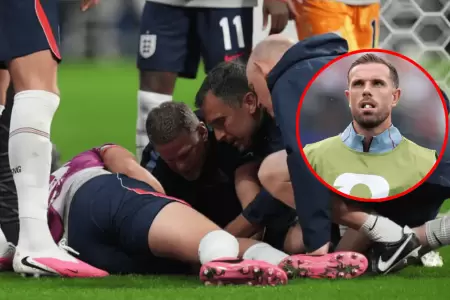 Jordan Henderson se lesion� en festejos de Inglaterra tras victoria ante M�xico