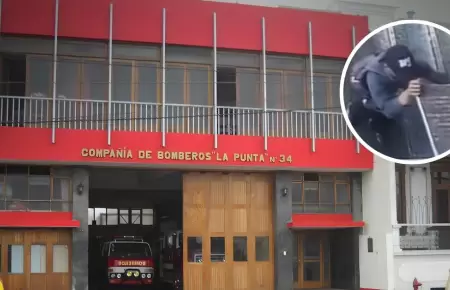 Roban placa de bronce del cuartel de bomberos del Callao