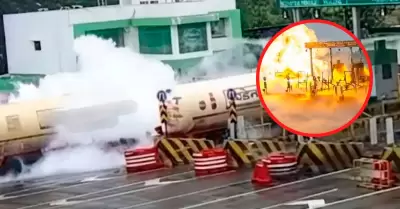Cami�n con gas explota y provoca tragedia en India.