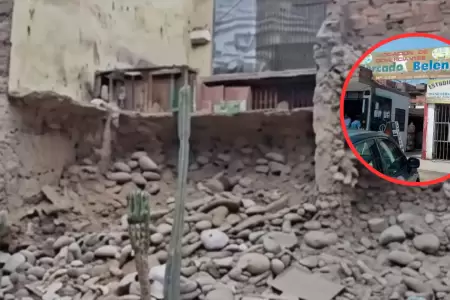 Infraestructura del Mercado Bel�n en riesgo de desprendimiento.