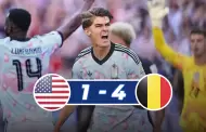 Estados Unidos cae en casa: Bélgica impone con goleada 4-1 y deja el Mundial sin anfitriones