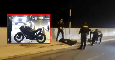 Motociclista falleci� tras aparatoso accidente a la salids del t�nel Santa Rosa