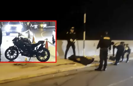Motociclista falleci� tras aparatoso accidente a la salids del t�nel Santa Rosa
