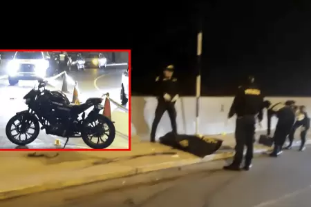Motociclista falleci� tras aparatoso accidente a la salids del t�nel Santa Rosa