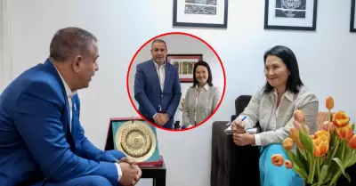 Wolfgang Grozo se reuni� con Keiko Fujimori