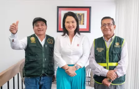Keiko Fujimori, sostuvo una reuni�n con representantes de la CONARCANP