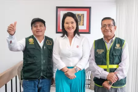Keiko Fujimori, sostuvo una reuni�n con representantes de la CONARCANP