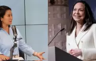 Keiko Fujimori recibe saludo de la lideresa venezolana María Corina Machado por su proclamación como presidenta electa
