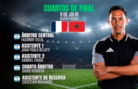 Los �rbitros ser�n argentinos.