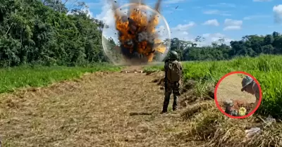 Operativo antidrogas en Oxapampa.