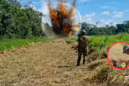 Operativo antidrogas en Oxapampa.
