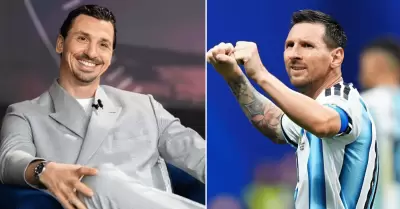 Zlatan Ibrahimovic elogia a Messi tras ag�nico triunfo de Argentina ante Egipto