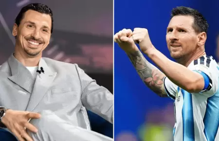 Zlatan Ibrahimovic elogia a Messi tras ag�nico triunfo de Argentina ante Egipto