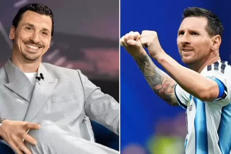Zlatan Ibrahimovic elogia a Messi tras ag�nico triunfo de Argentina ante Egipto