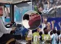 Chofer protagoniza emotiva celebraci�n con pasajeros tras ag�nico triunfo de Argentina ante Egipto: "�Qu� alegr�a!"