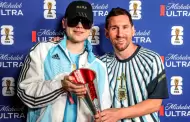 Bizarrap y su pol�mica frase tras entregarle el premio al Mejor Jugador del partido a Lionel Messi