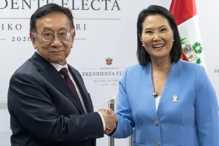 Keiko Fujimori y Jos� Balc�zar se re�nen