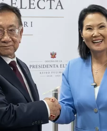 Keiko Fujimori y Jos� Balc�zar se re�nen