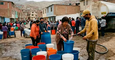 Corte del servicio de agua potable en Lima.