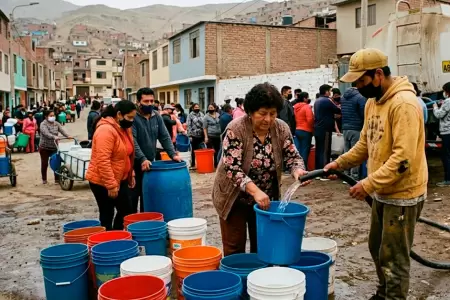 Corte del servicio de agua potable en Lima.