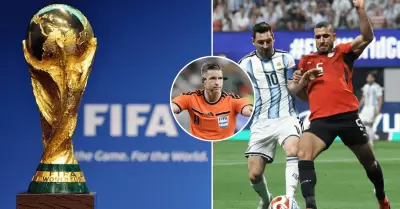 FIFA emite comunicado tras pol�mica sobre el arbitraje en el Argentina vs. Egipt