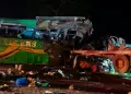 Choque de autob�s y cami�n dej� varias v�ctimas.