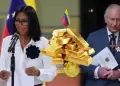 Delcy Rodr�guez solicita a Carlos III la devoluci�n del oro venezolano retenido en el Banco de Inglaterra