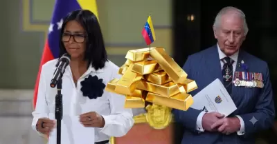 La presidenta venezolana, Delcy Rodr�guez, pide a Carlos III liberaci�n del oro