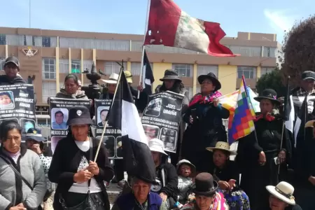 Familias de v�ctimas en protestas descartan reuni�n con Keiko Fujimori