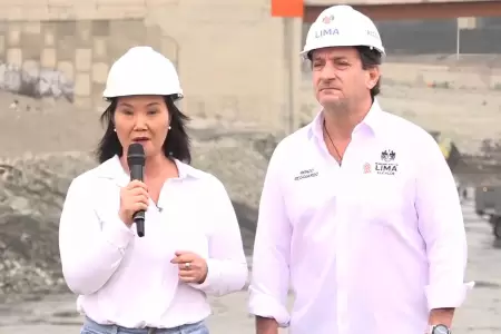 Keiko Fujimori y alcalde de Lima