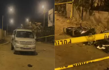 Asesinan conductor de minivan y hieren a pasajero, mientras que delincuente fue