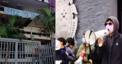 Estudiantes de San Marcos toman las facultados de Derecho y Ciencias Pol�ticas