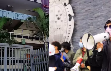 Estudiantes de San Marcos toman las facultados de Derecho y Ciencias Pol�ticas