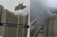 Emergencia en Cercado de Lima: Reportan amago de incendio en el piso 21 del hotel Sheraton