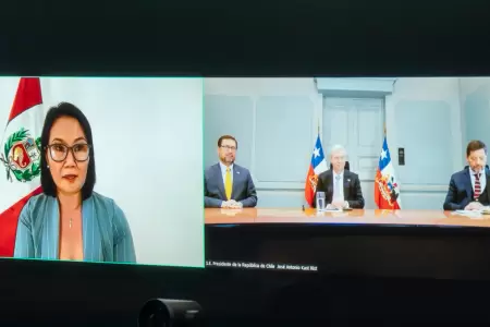 Presidente de Chile salud� a Keiko Fujimori.