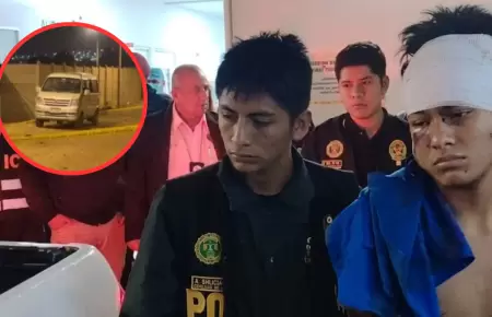 Captura de un sicario que propin� una balacera contra una miniv�n en Carabayllo.