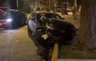 Jesús María: Conductor provoca choque múltiple y deja un herido tras impactar contra un árbol