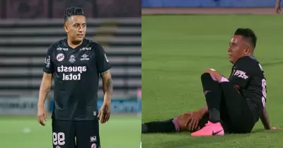 Christian Cueva se lesion� en su debut con el Sport Boys