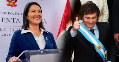 Milei participar� en asunci�n presidencial de Keiko Fujimori.