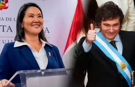 Milei participar� en asunci�n presidencial de Keiko Fujimori.
