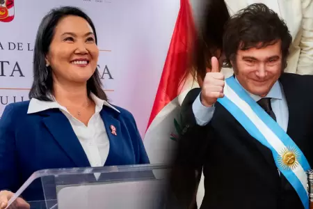Milei participar� en asunci�n presidencial de Keiko Fujimori.