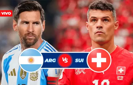 Sigue aqu� el minuto a minuto del partido Argentina vs. Suiza