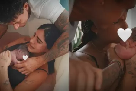 Hugo Garc�a e Isabella Ladera muestran detalles del nacimiento de su hijo, Koa