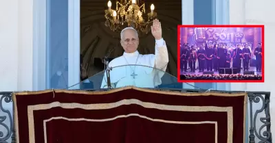 Papa Le�n XIV saluda ganadores del himno de su vuelta al Per�.